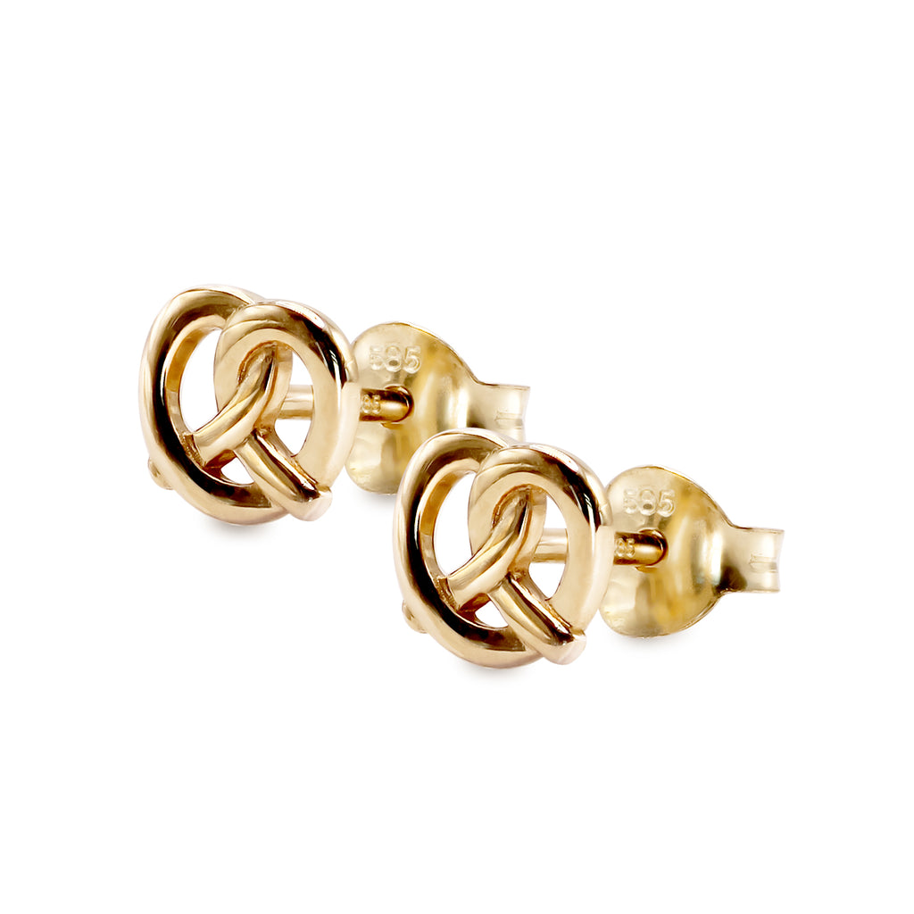Auric Pretzel Mini Studs