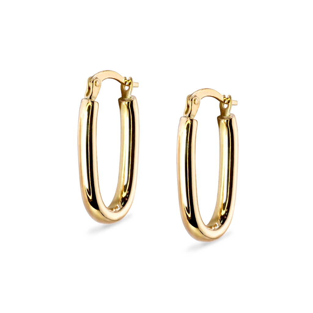 Squared Hoop Earrings